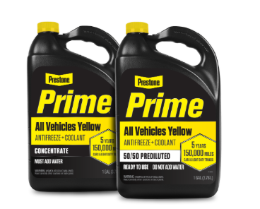Prestone® Prime® All Vehicles Yellow Antifreeze + Coolant